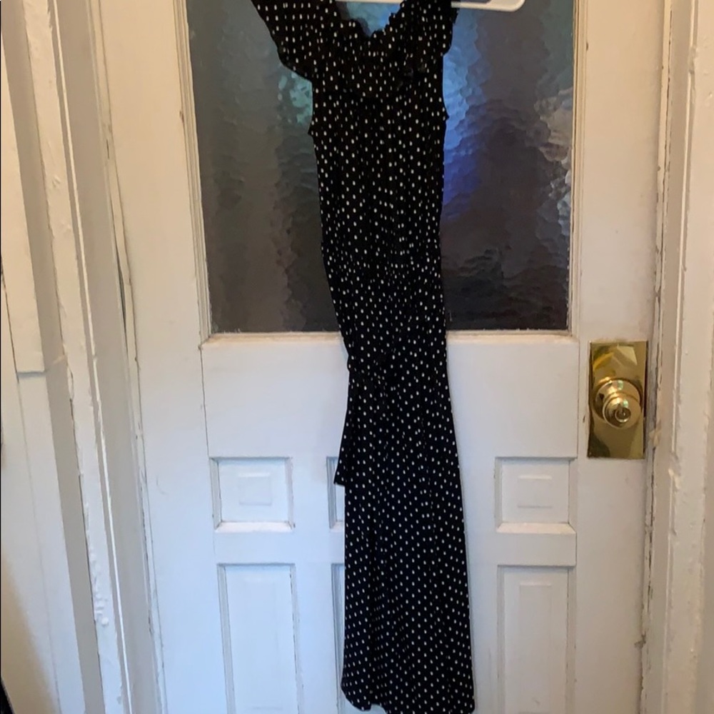 Stretchy polka dot dress